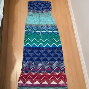 Strapless summer dress